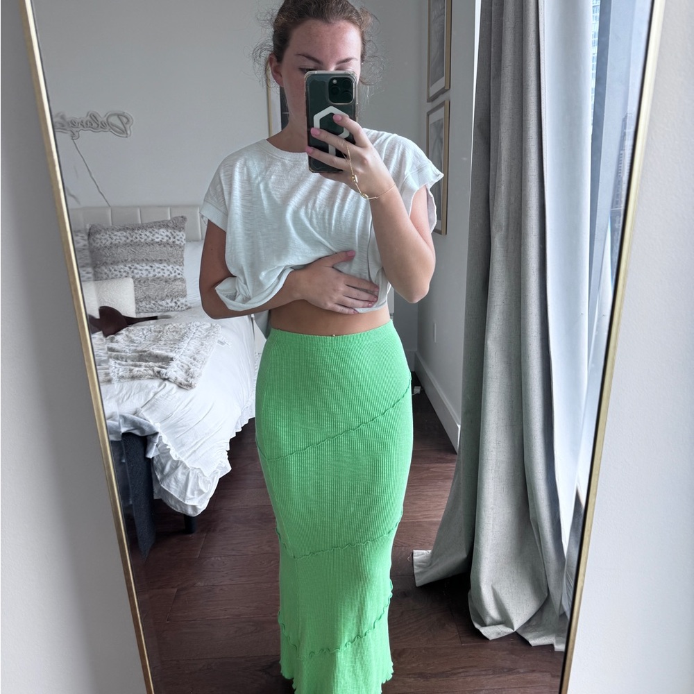 Princess Polly Green Maxi Skirt